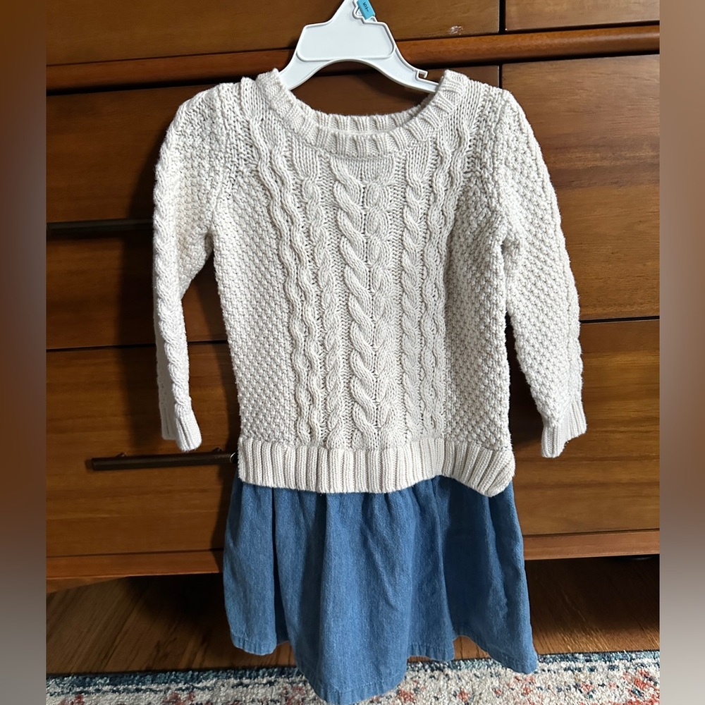 GAP Toddler Cable Knit Sweater Dress, size 4T